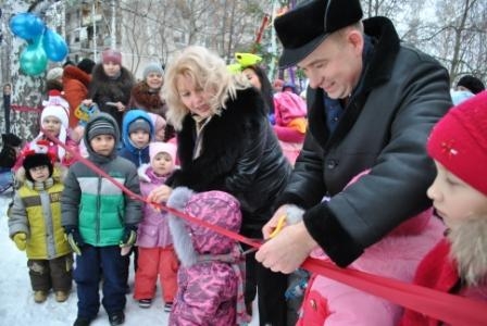 открытие детской площадки