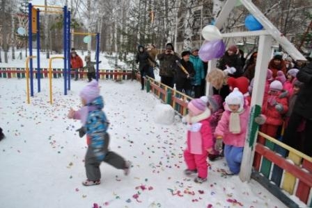 открытие детской площадки